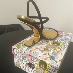 Jeffrey Campbell Open Toe Gold Heel